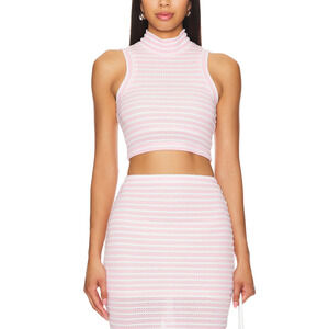 Amanda Uprichard x Revolve 'Amiri' Pink Top Size L